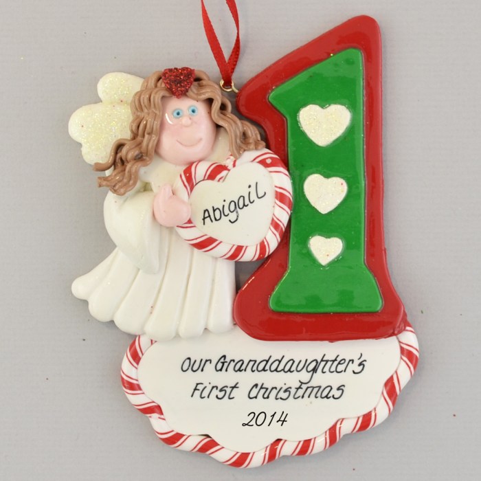 Granddaughter 1st christmas ornament