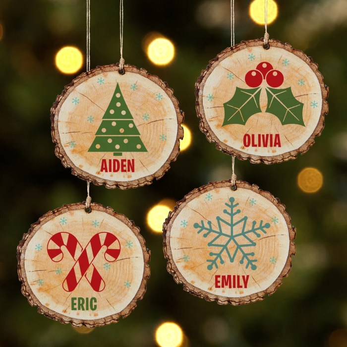 Christmas ornament with names