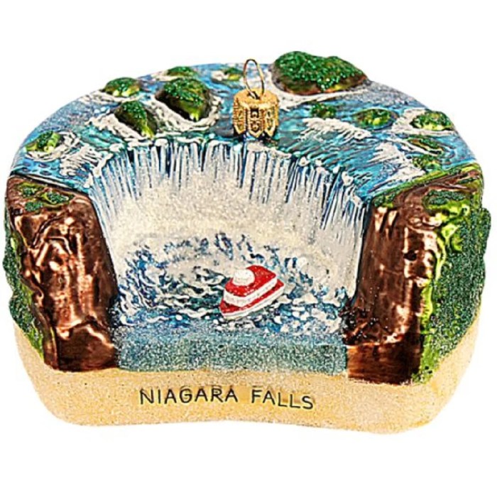 Niagara falls christmas ornament