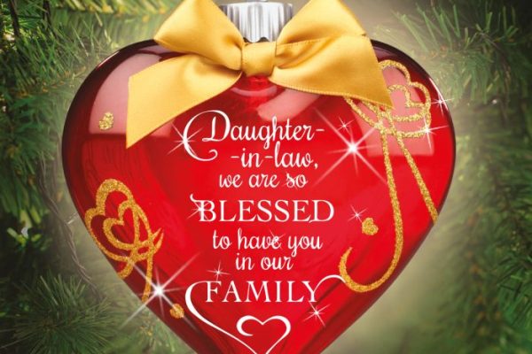 Daughter in law christmas ornament