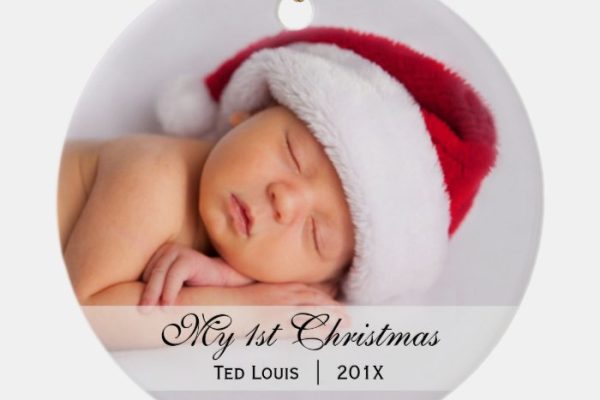 Personalized christmas ornament first gifts babys baby aluminum memorablegifts pc