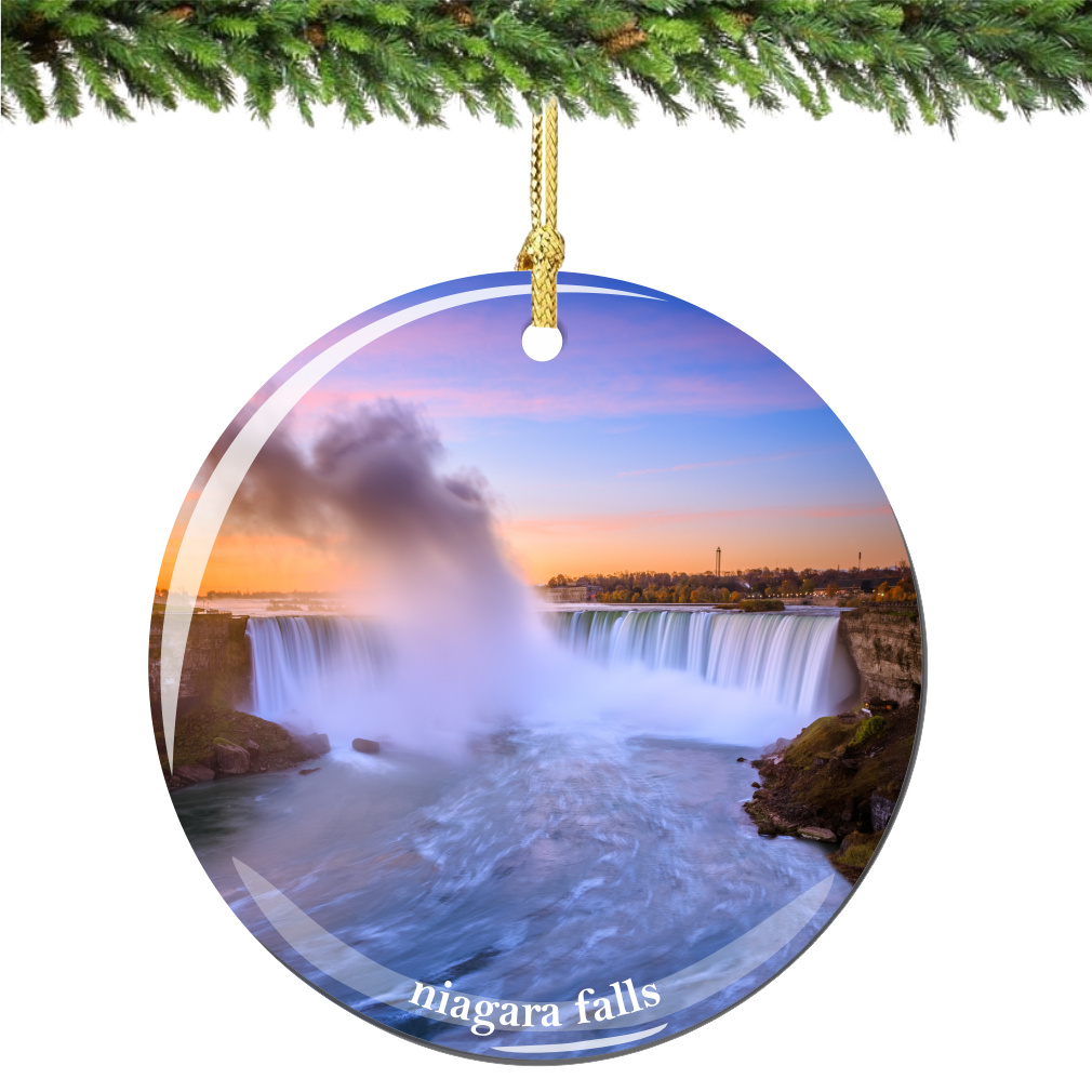 Niagara falls christmas ornament